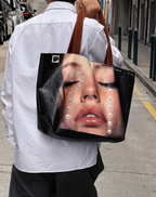 Y2K Portrait Print Tote