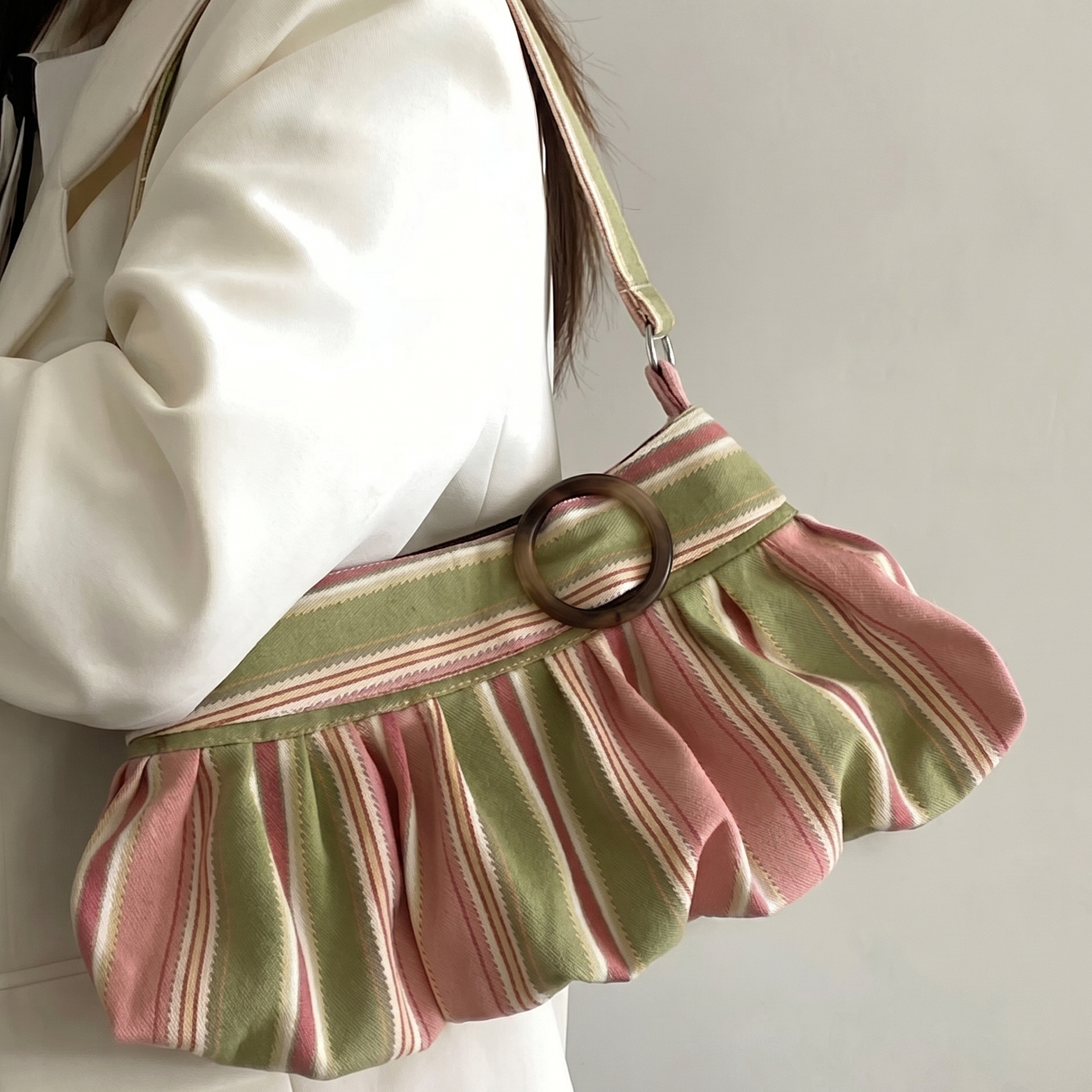 Pleated Shoulder Bag