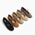 Butterfly-Knot Slip-On Flats