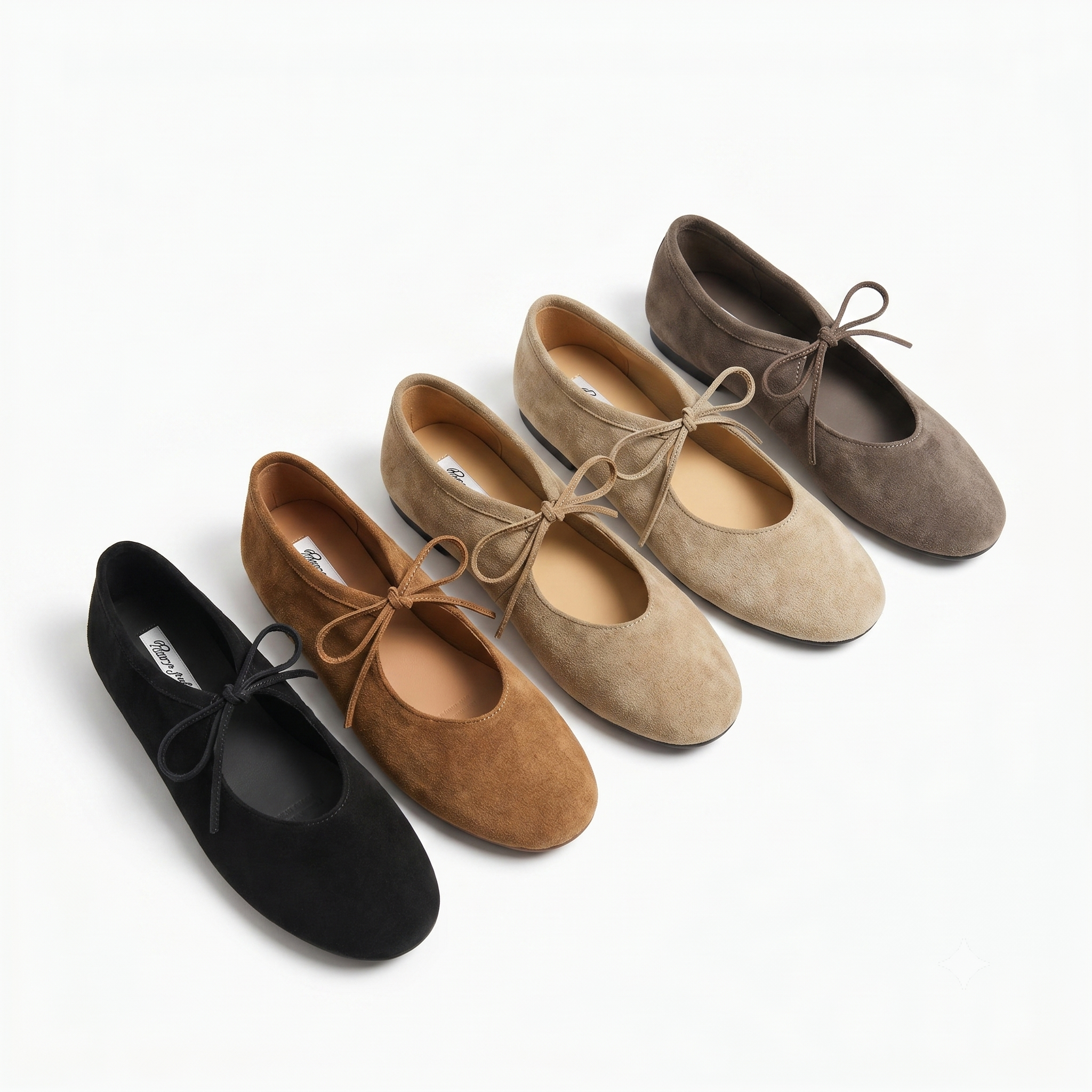 Butterfly-Knot Slip-On Flats