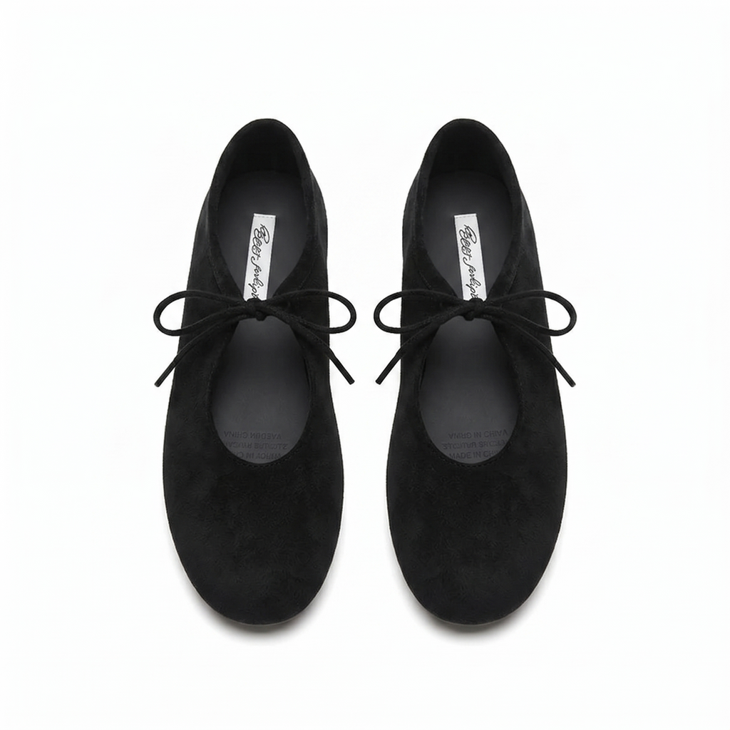Butterfly-Knot Slip-On Flats