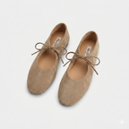 Butterfly-Knot Slip-On Flats