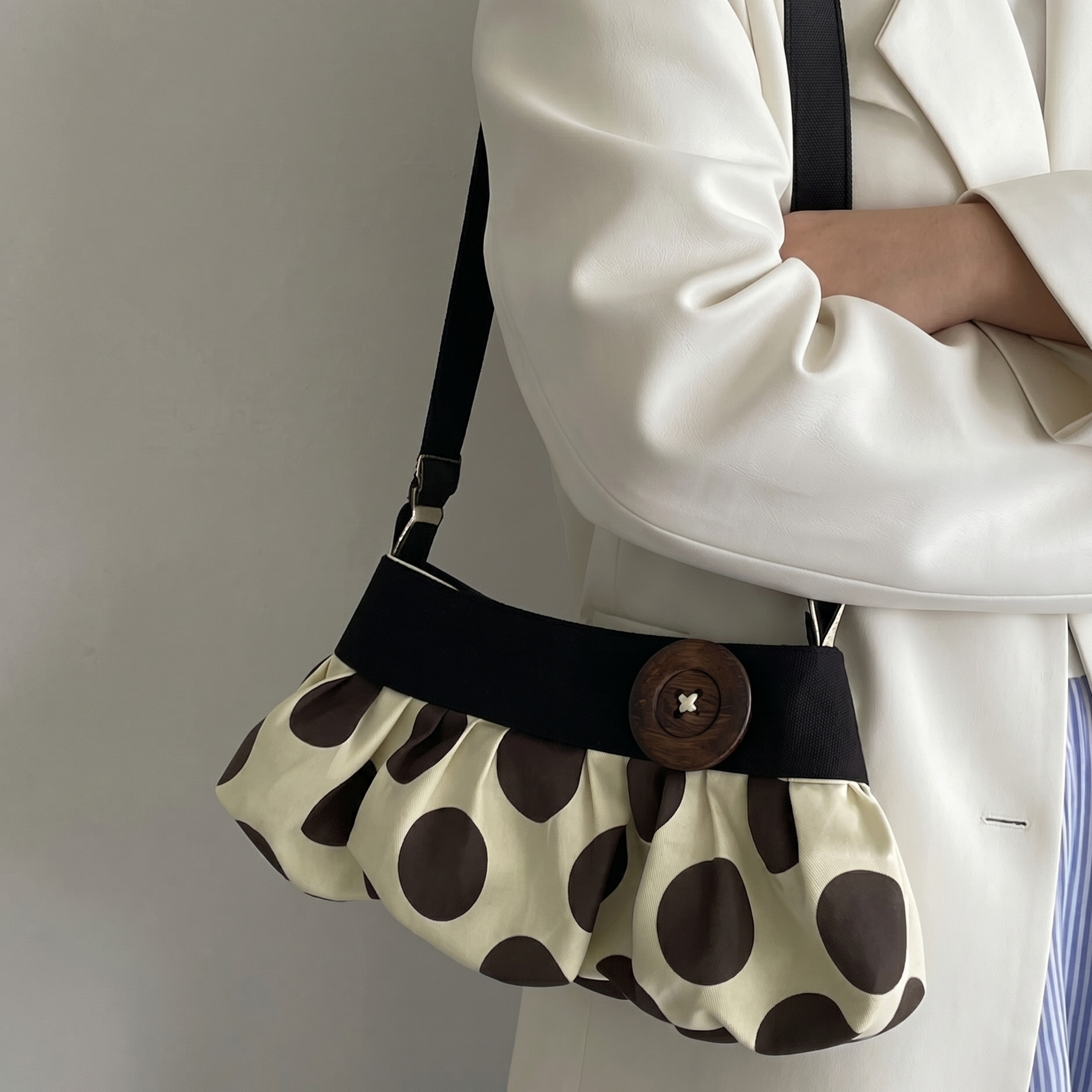 Pleated Shoulder Bag