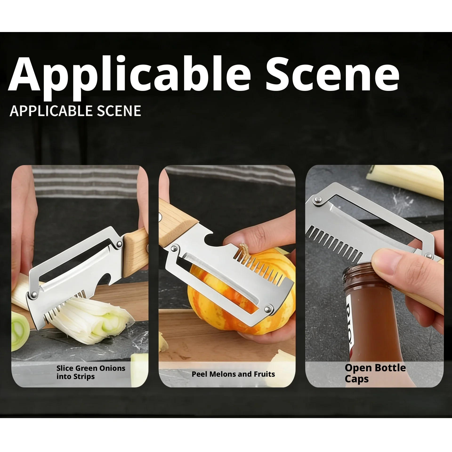 2-in-1 Stainless Steel Paring Knife